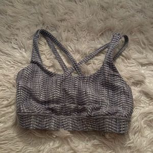 Grey energy bra Lululemon